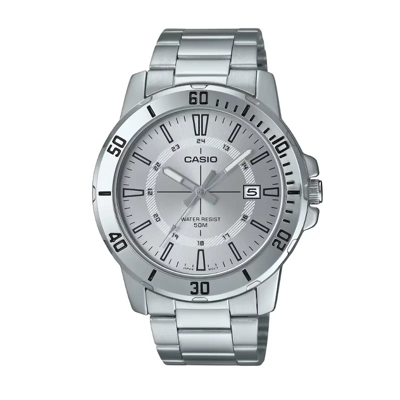 Casio Standard Analog Date Watch- MTP-VD01D-7CV